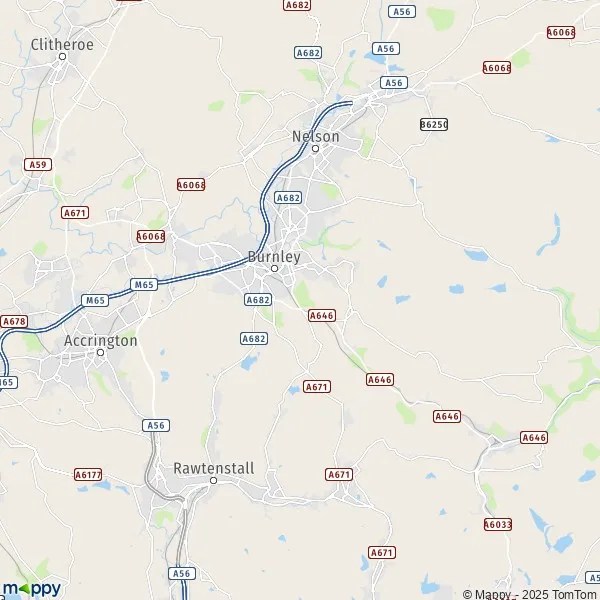 Map Burnley map of Burnley (BB12 7) and practical information